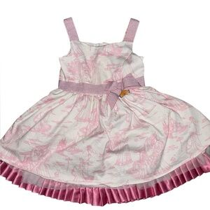 Vintage Disney Princess Aurora Toile Tiered Dress 6